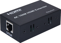 διαλυτικό χρώματος 4K 100M HDMI πέρα από τον προσαρμοστή IP από το καλώδιο δικτύων Cat5/6e