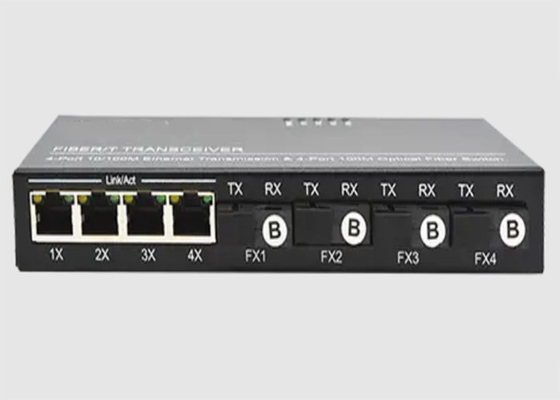 Αυτόματος διακόπτης ινών MDI Ethernet με 4 10/100TX Ethernet + 4 λιμένες ινών 100FX