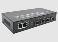 διακόπτης ινών 850nm Ethernet με 2 10/100/1000TX Ethernet + 4 λιμένες 1000FX SFP