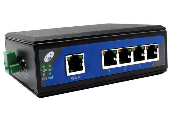 Βιομηχανικός διακόπτης POE Ethernet Θερμοκρασία -40-85°C VLAN IPC 250M