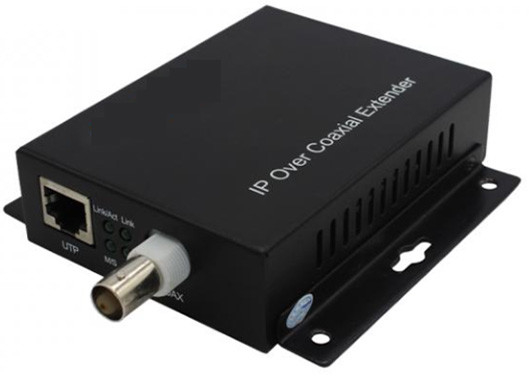 PoE + Ethernet over Coax (EOC) Μετατροπέας 10/100mbps 1,5km 1 BNC και 1 θύρα Ethernet