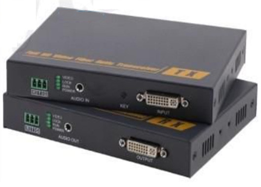DVI σε μετατροπέα οπτικών ινών ήχου DVI KVM Fiber Optic Extender με έλεγχο KVM