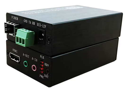 1080P HDMI μετατροπέας ινών αμφίδρομος ήχος RS232 μέσω οπτικής ινής extender