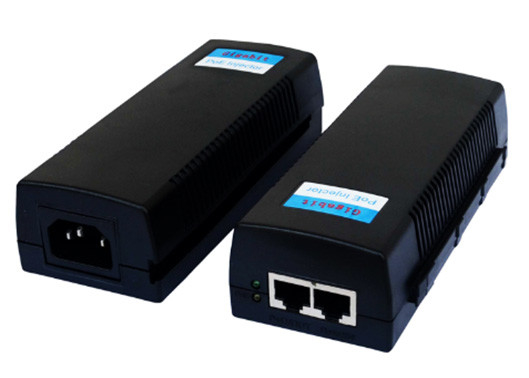 Μία θύρα 10/100/1000M 60W Ultra POE Injector 100-240V AC 50/60Hz 1.5A Max Input