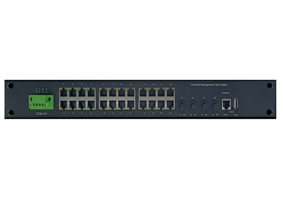 Διαχειριζόμενος βιομηχανικός διακόπτης Ethernet με 24 θύρες 10/100/1000Base-T(X) και 4 θύρες 10G SFP+