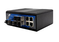 10 διακόπτης ινών Ethernet λιμένων με 6 4 ethernet λιμένες SFP και