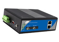10/100/1000Mbps βιομηχανικός διακόπτης 2 σημείο εισόδου Ethernet 2 οπτικών ινών οπτικός λιμένας