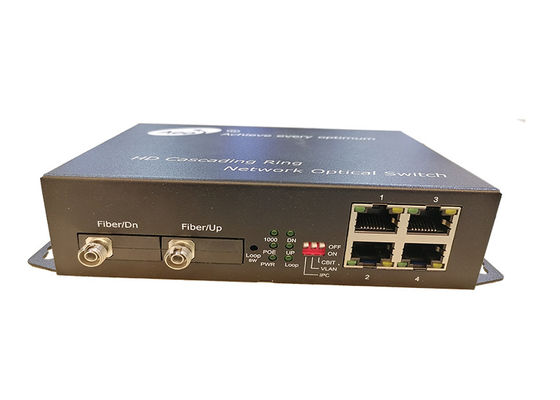 Πέφτοντας απότομα διακόπτης πλήρες Gigabit 4 Ethernet οπτικών ινών Ethernet 2 οπτικοί λιμένες