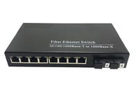 2Fiber και μετατροπέας 10/100M ή 10/100/1000M MEDIA 8RJ45 Ethernet