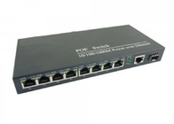 μετατροπέας πλήρες Gigabit 10/100/1000Mbps μέσων 8POE+1RJ45+1Fiber Ethernet