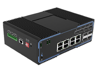 IP40 διοικούμενος διακόπτης ινών SFP με το λιμένα 8 10/100/1000Mbps Ethernet