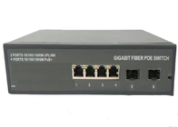 Πλήρης λιμένας σημείου εισόδου 4 διακοπτών Ethernet διακοπτών ινών σημείου εισόδου SFP Gigabit με 2 SFP