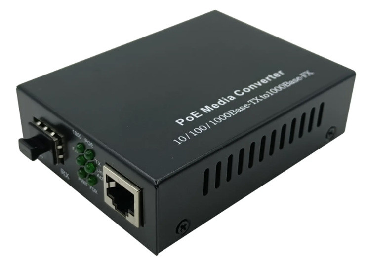 10/100/1000Mbps μετατροπέας MEDIA ινών σημείου εισόδου SFP με 1 λιμένα σημείου εισόδου και 1 αυλάκωση SFP
