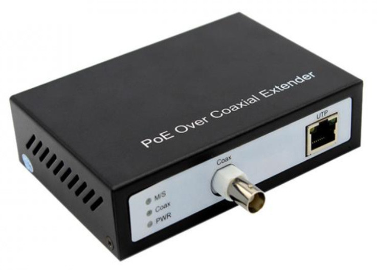 10/100Mbps POE μέσω μετατροπέα κοαξίου, Ethernet μέσω επεκτατήρα κοαξίου 300m για κάμερα IP