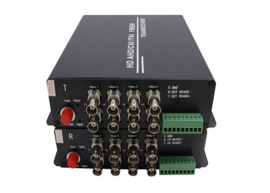 1080P AHD/CVI/TVI Video Fiber Converter 8ch 1080P Βίντεο BNC με Rs485 δεδομένα