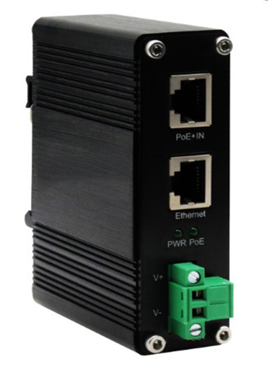 DIN-Rail Industrial 802.3bt Gigabit PoE++ Splitter Έκδοση τάσης 24VDC
