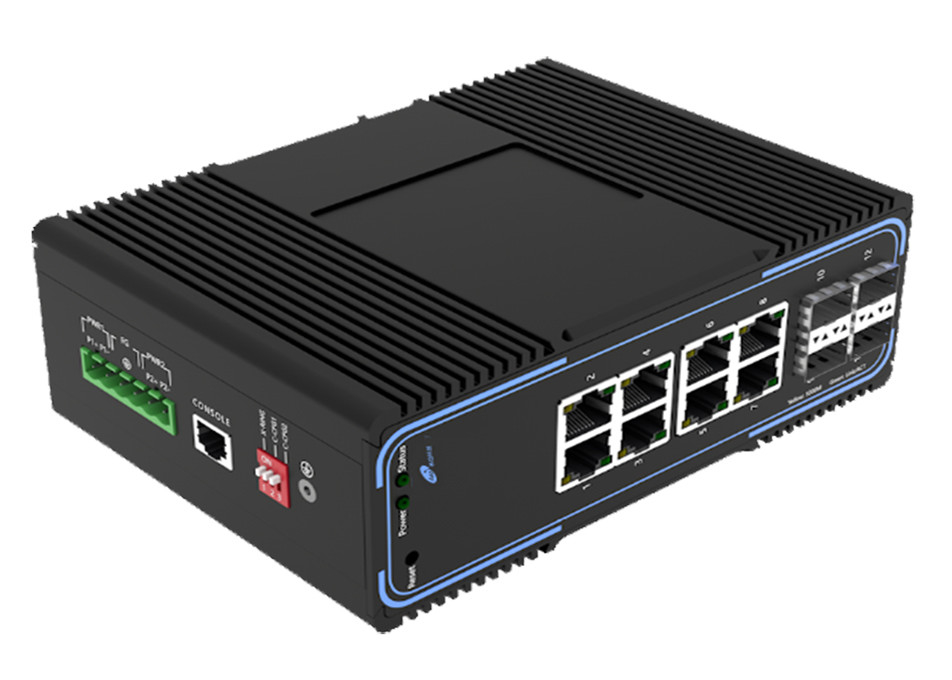 Η FCC διαχειρίστηκε το διακόπτη ινών 4 10/100/1000Mbps SFP με το λιμένα 8 10/100/1000Mbps Ethernet