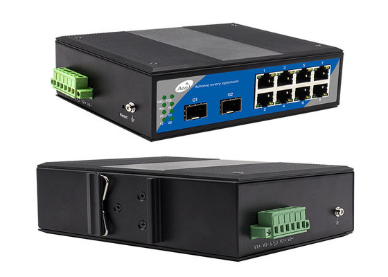Διοικούμενος διακόπτης 8 διακόπτης 8 Ethernet 2 SFP Ethernet σημείου εισόδου Gigabit λιμένων λιμένας SFP